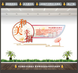 和美幸福社区文化墙