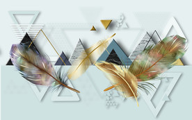 框画现代无框画 TIF分层