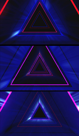 质感发光三角形VJ视频素材