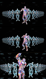 镭射水晶面板机器人跳舞视频