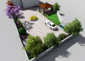 庭院院子景观设计案例效果图