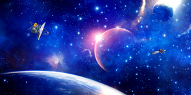 蓝色星空背景