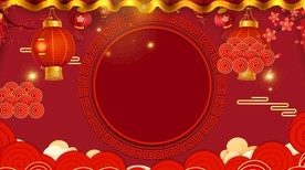 春节红色喜庆素材