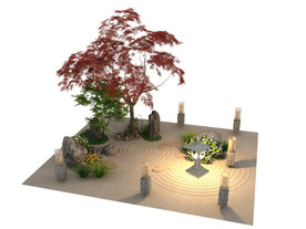景观布置3d模型