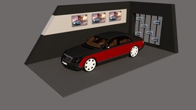 汽车展台设计su模型