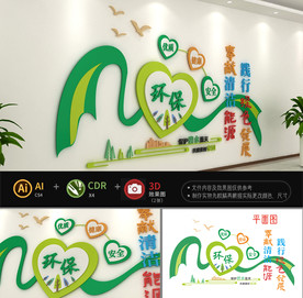 清洁能源环保文化墙