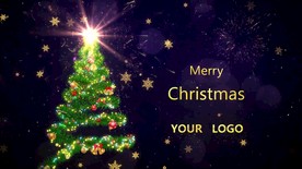 诞树动画圣诞节节日庆祝视频