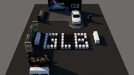 汽车上市发布会SU3D模型