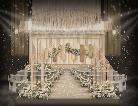 香槟色婚礼仪式区