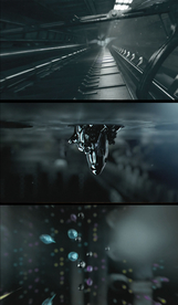 暗黑流体科幻演示视频素材