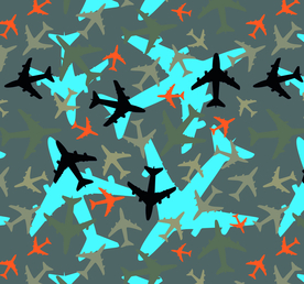 卡通 飞机 矢量