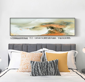 抽象油画装饰画油画挂画床头挂画