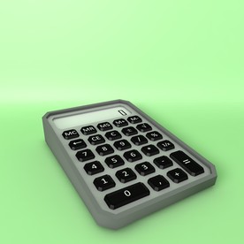 计算器模型 c4d模型