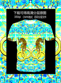 潮流男装 大牌 印花 匹印