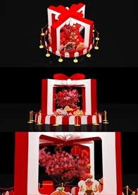 礼盒美陈 圣诞 新年