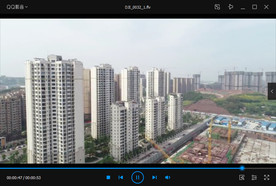 城市无人机航拍楼盘4K高清视频