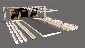 儿童走秀舞台su模型