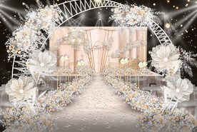 香槟色婚礼仪式区