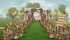 户外婚礼仪式区