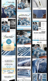 欧式床上四件套详情页