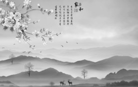 爆单高档意境山水 TIF分层