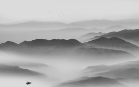 新款 高档意境山水 TIF分层