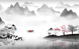 最新款意境山水 TIF分层