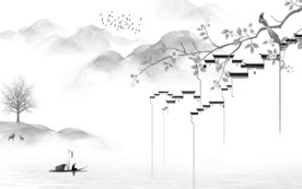 江南高清意境山水 TIF分层