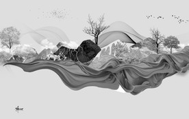 大气高档新款山水 TIF分层