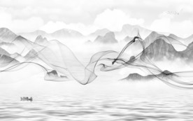 别墅灰色新款山水 TIF分层