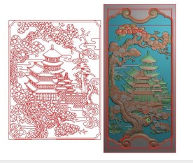 金玉满堂精雕图