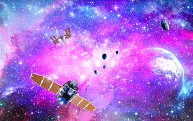 紫色星空