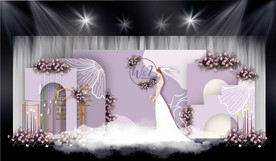 紫白色婚礼