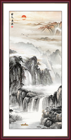 国画山水 山水国画 国画风景