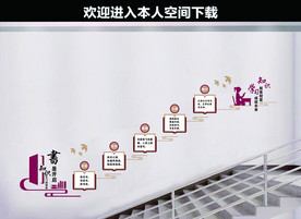学校楼梯文化墙