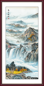 国画山水 山水国画 国画风景画