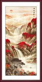 国画山水山水国画国画风景画