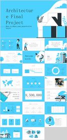 建设设计方案卡通风格ppt