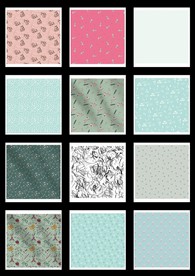 纺织品花型图案图片