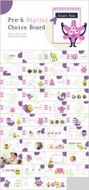 卡通小怪兽儿童ppt