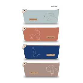 卡通动物中性简约笔袋