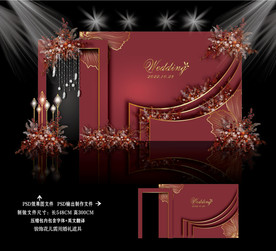 红色婚礼 红金婚礼