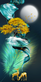 抽象玄关晶瓷画