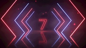 霓虹灯新年活动数字倒计时片头