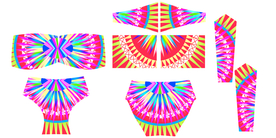 民族光线定位花型