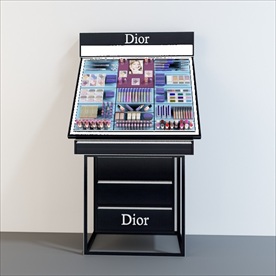 Dior迪奥化妆品展示台模型