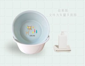 塑料盆贴