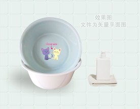 塑料盆贴