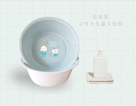塑料盆贴