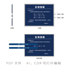食堂就餐提醒牌